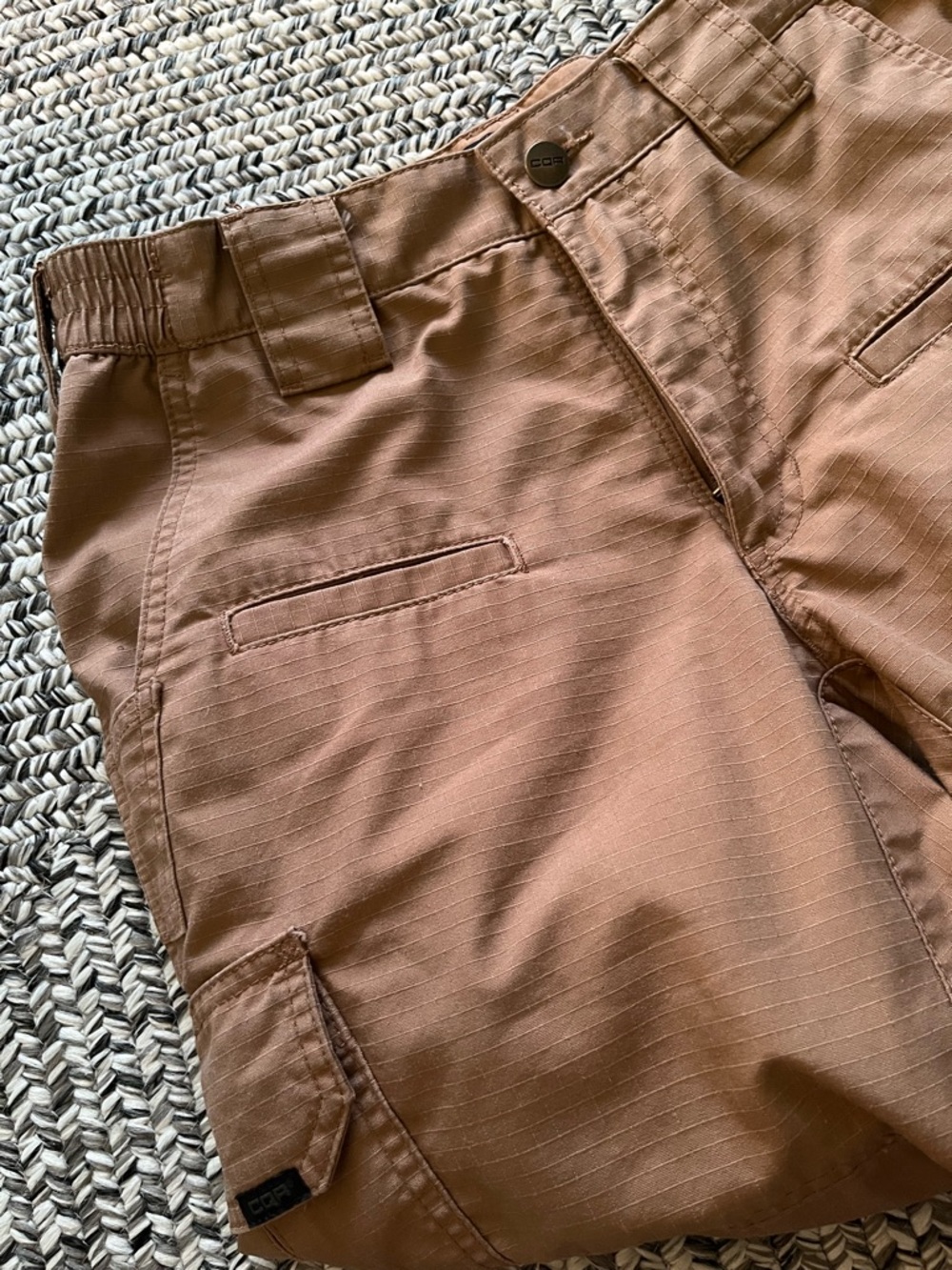 CQR ripstop cargo pants in brown, size 30x29 military fatigue